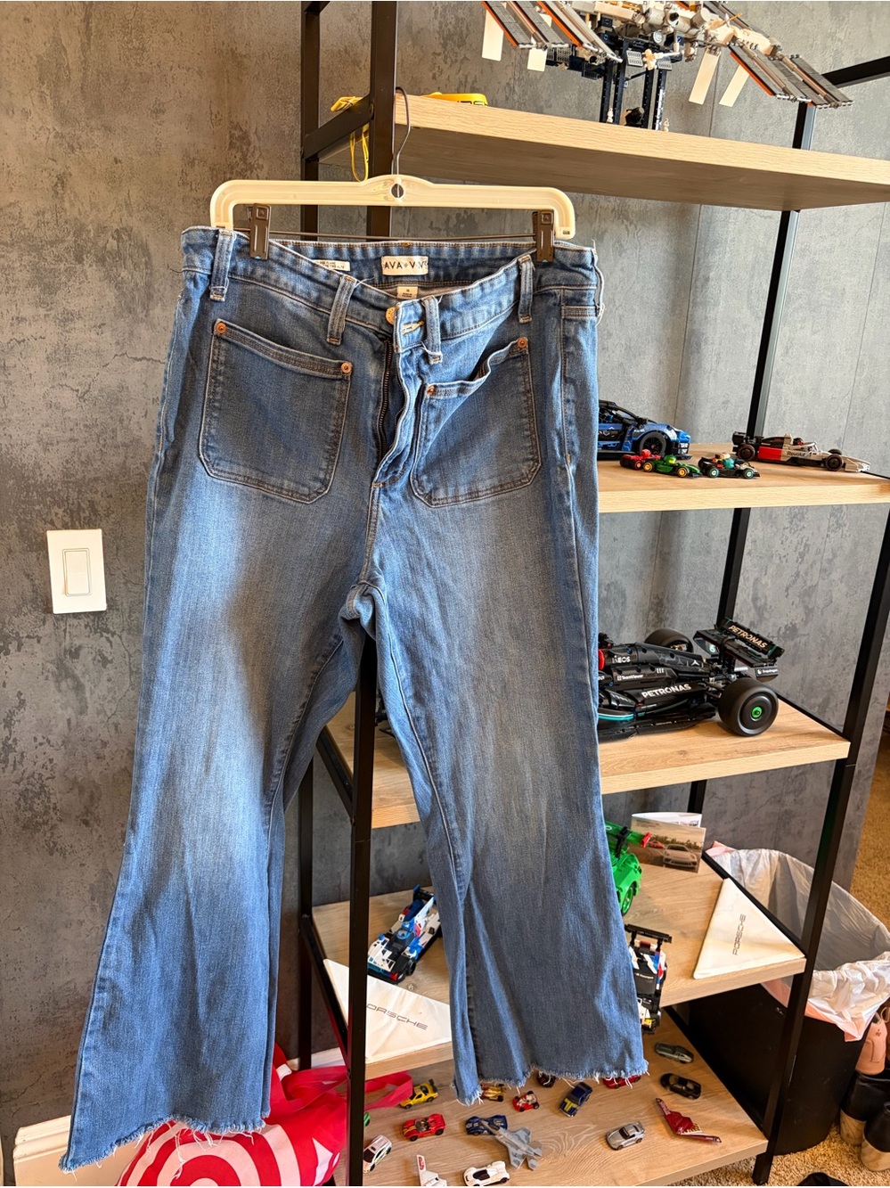 Ava & Viv Light Blue High-Rise Wide Leg Jeans